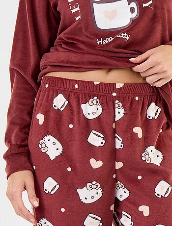 Pyjama long 'Hello Kitty' - 2 pièces