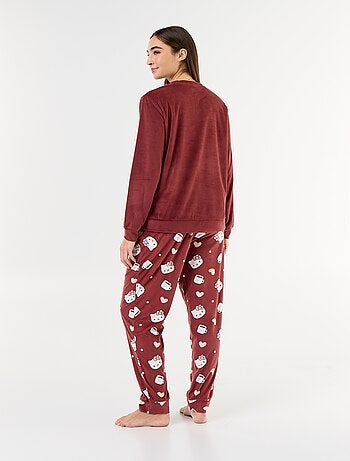 Pyjama long 'Hello Kitty' - 2 pièces
