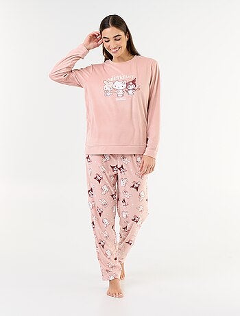 Pyjama long 'Hello Kitty' - 2 pièces