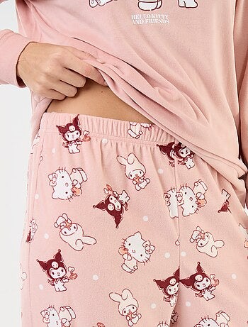 Pyjama long 'Hello Kitty' - 2 pièces