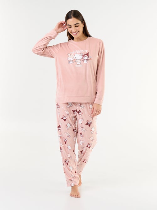 Pyjama long 'Hello Kitty' - 2 pièces - Kiabi