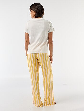 Pyjama long imprimé - 2 pièces