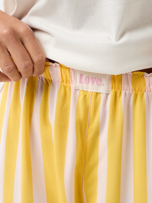 Pyjama long imprimé - 2 pièces - Kiabi