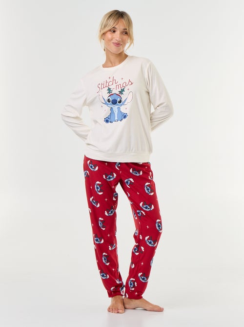 Pyjama long imprimé 'Disney' - 2 pièces - Kiabi