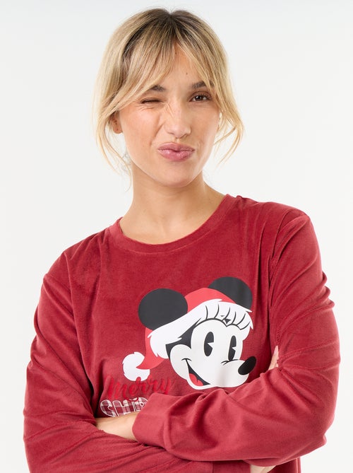 Pyjama long imprimé 'Minnie' 'Disney' - 2 pièces - Kiabi