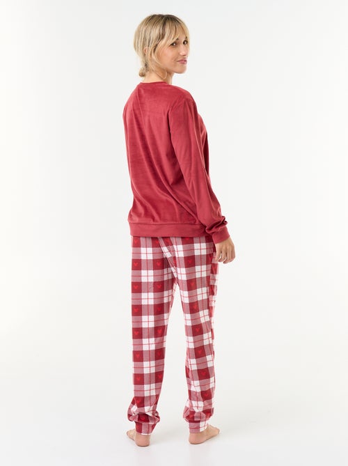Pyjama long imprimé 'Minnie' 'Disney' - 2 pièces - Kiabi