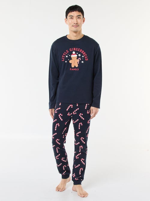 Pyjama long imprimé Noël - 2 pièces - Kiabi
