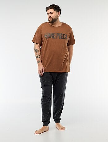 Pyjama long imprimé 'One Piece' - 2 pièces