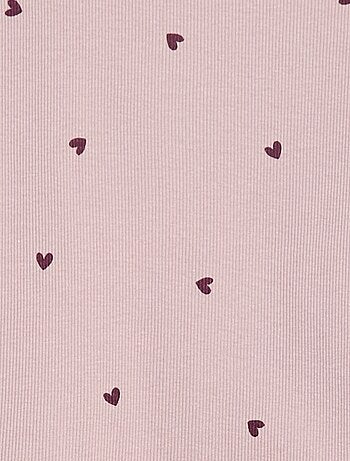 Pyjama long imprimé rayé - 2 pièces