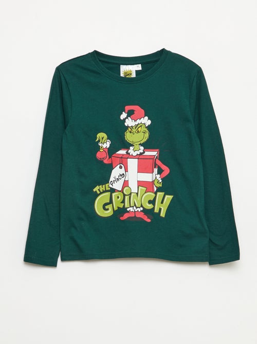 Pyjama long 'Le Grinch' t-shirt + pantalon - 2 pièces - Kiabi