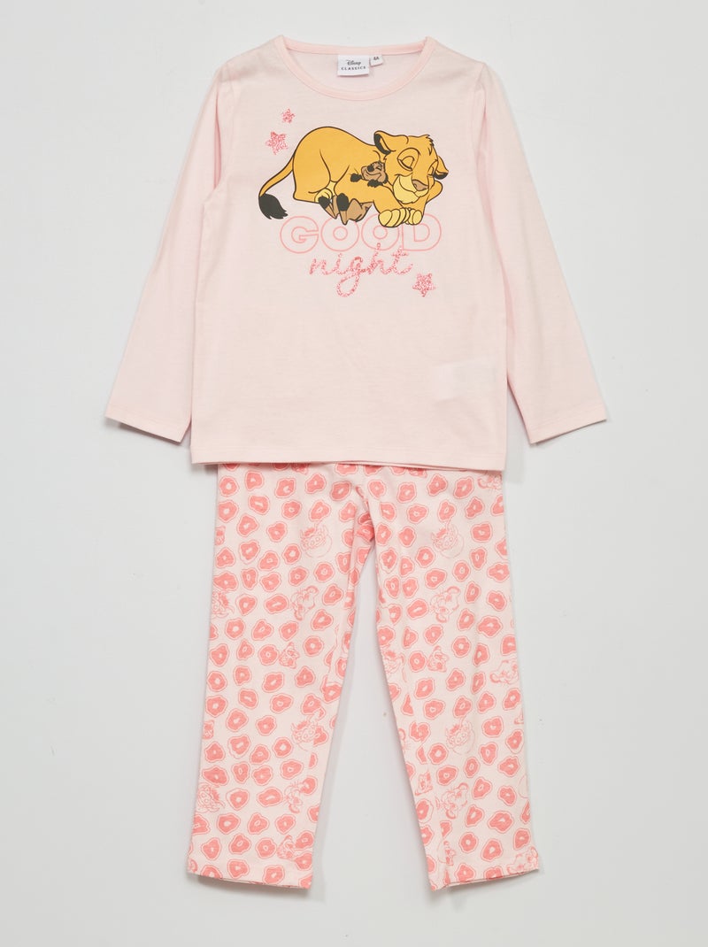 Pyjama long 'Le Roi Lion' de 'Disney' - 2 pièces Rose - Kiabi