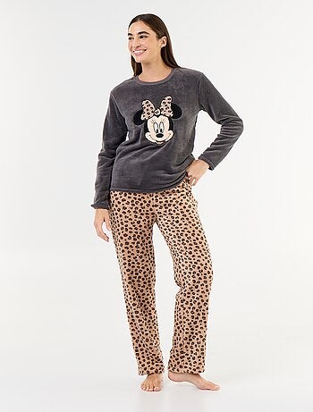 Pyjama long 'Winnie' de 'Disney' en polaire - 2 pièces
