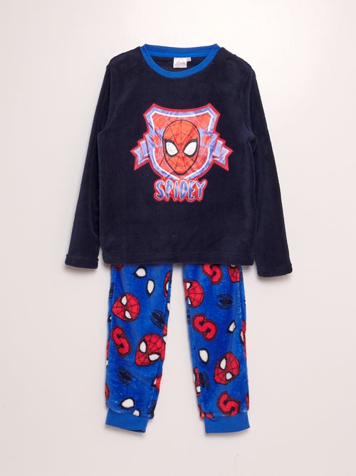 Pyjama long polaire 'Spider-Man' 'Marvel' - Kiabi