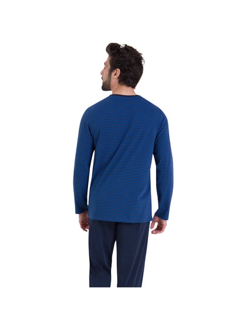 Pyjama long rayures homme l'escale athena - Kiabi Pyjama long rayures homme l'escale athena - Kiabi