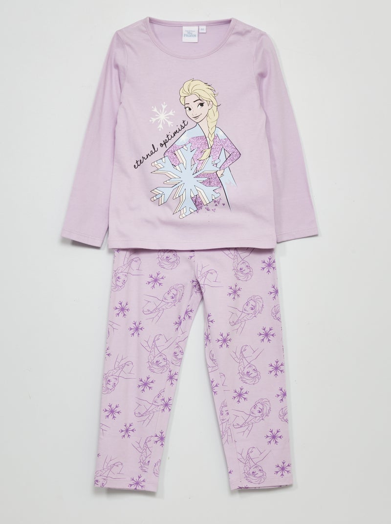 Pyjama long 'Reine des neiges' de 'Disney' - 2 pièces Violet - Kiabi