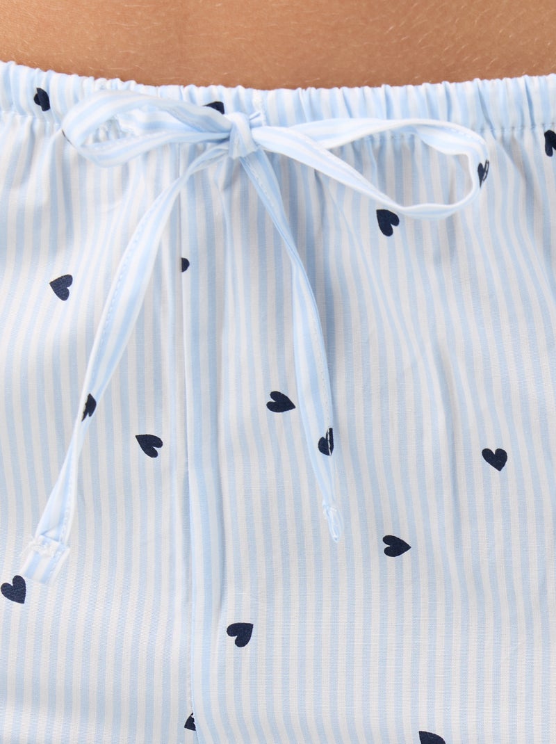 Pyjama long 'Stitch' - 2 pièces Bleu - Kiabi