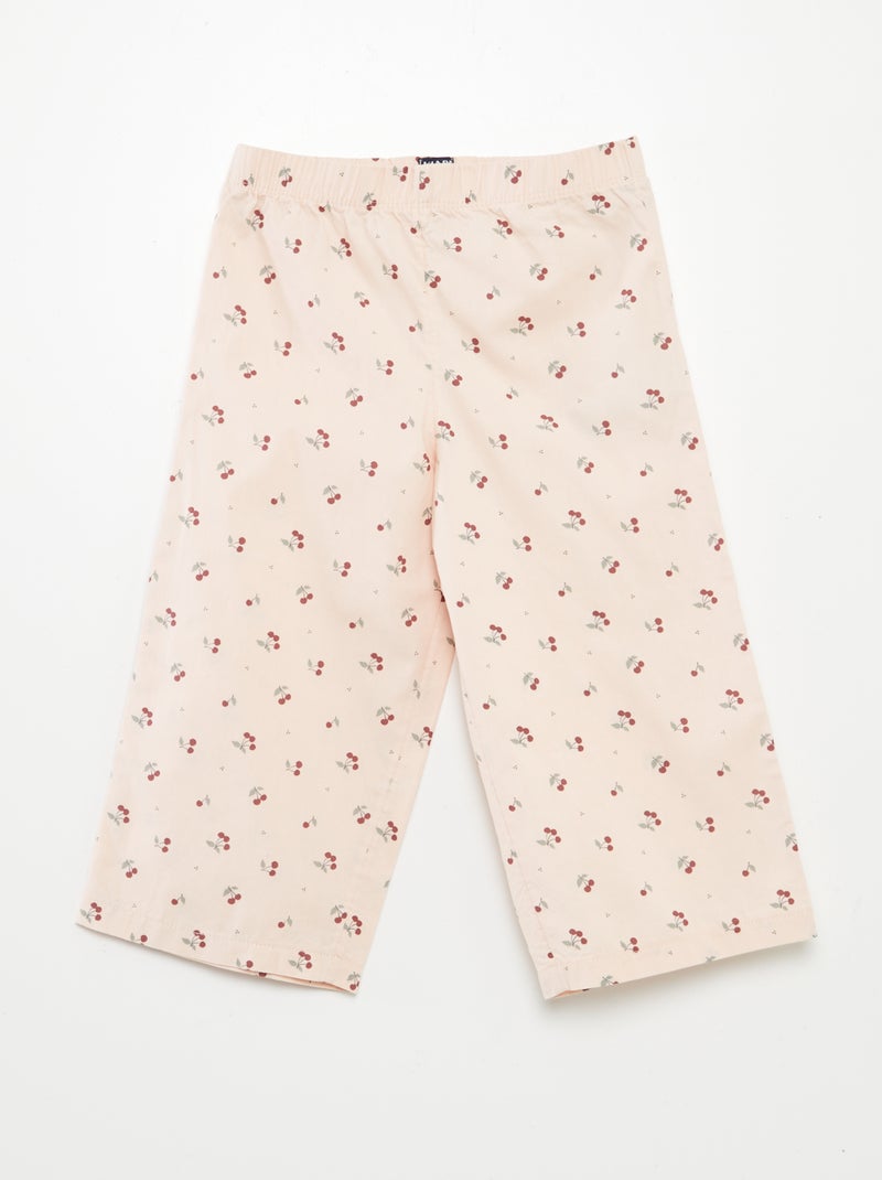 Pyjama long vichy - 2 pièces ROSE - Kiabi