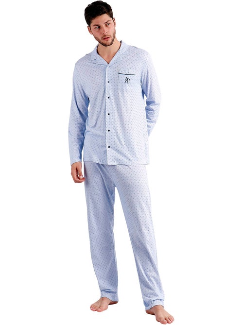 Pyjama loungewear broek en shirt stripes and dots - Kiabi Pyjama loungewear broek en shirt stripes and dots - Kiabi