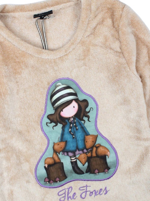 Pyjama manches longues pantalon corel the foxes marron - Kiabi Pyjama manches longues pantalon corel the foxes marron - Kiabi