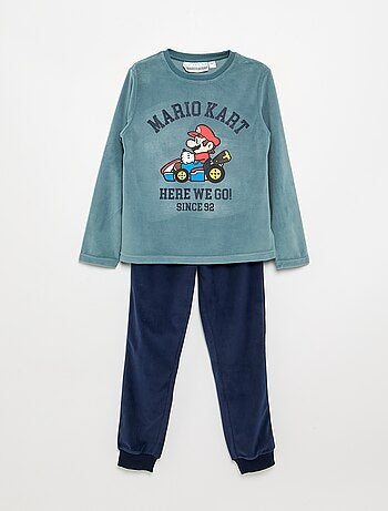 Pyjama 'Mario Kart' 2 pièces - T-shirt à manches longues + pantalon
