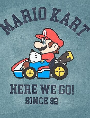 Pyjama 'Mario Kart' 2 pièces - T-shirt à manches longues + pantalon