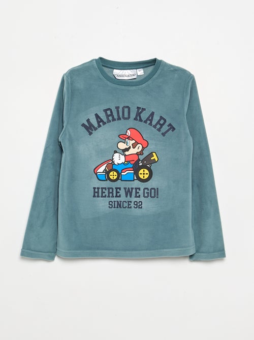 Pyjama 'Mario Kart' 2 pièces - T-shirt à manches longues + pantalon - Kiabi Pyjama 'Mario Kart' 2 pièces - T-shirt à manches longues + pantalon - Kiabi