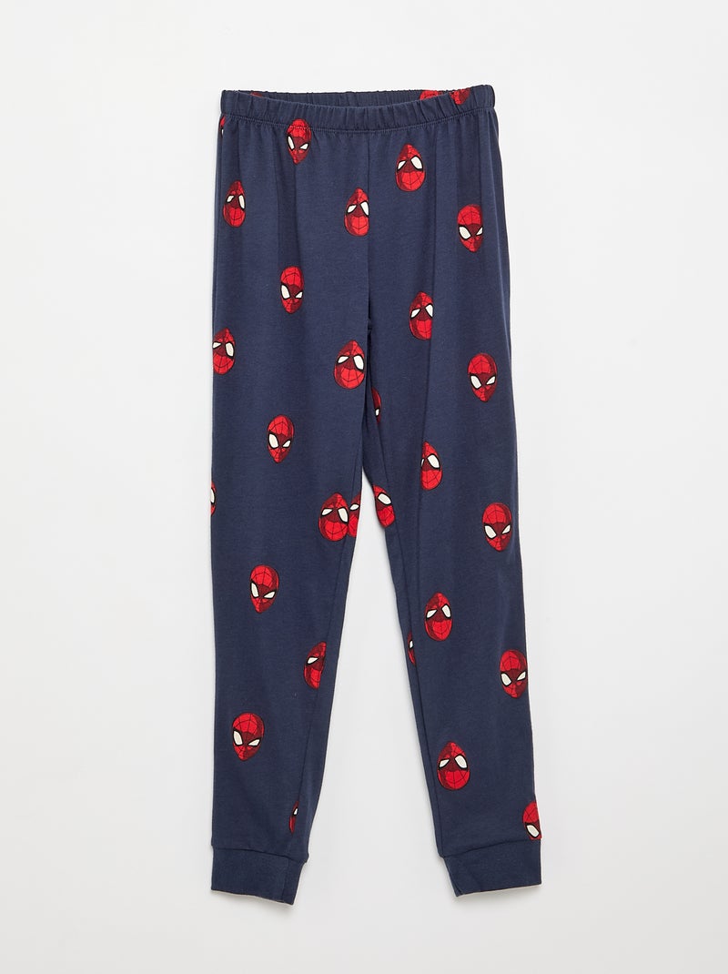 Pyjama 'Marvel' 'Spiderman' 2 pièces Bleu - Kiabi