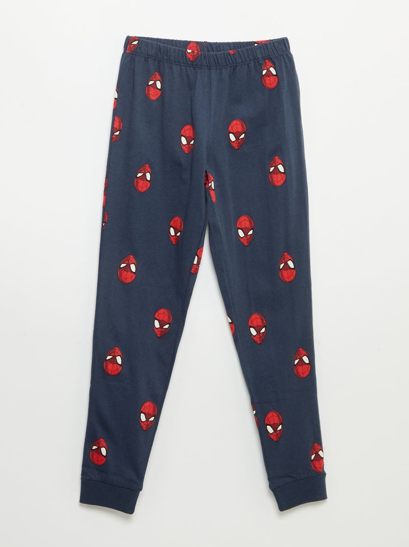 Pyjama 'Marvel' 'Spiderman' 2 pièces Bleu - Kiabi