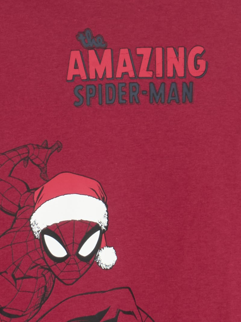Pyjama 'Marvel' 'Spiderman' 2 pièces Rouge - Kiabi