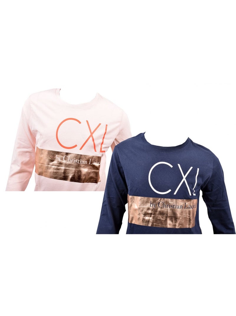 Pyjama Meisje CXL by LACROIX - Set van 2 Blauw Roze Grijs - Kiabi