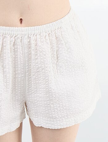 Pyjama met gestreepte short - 2-delig