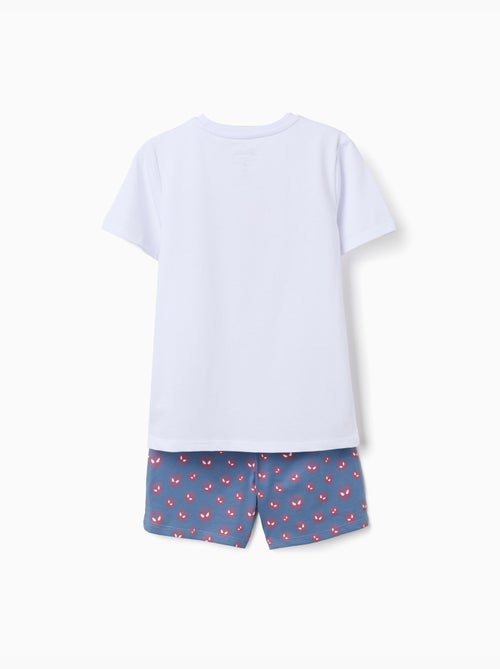 Pyjama met korte mouwen die in het donker oplicht, met Spider-Man - Kiabi Pyjama met korte mouwen die in het donker oplicht, met Spider-Man - Kiabi