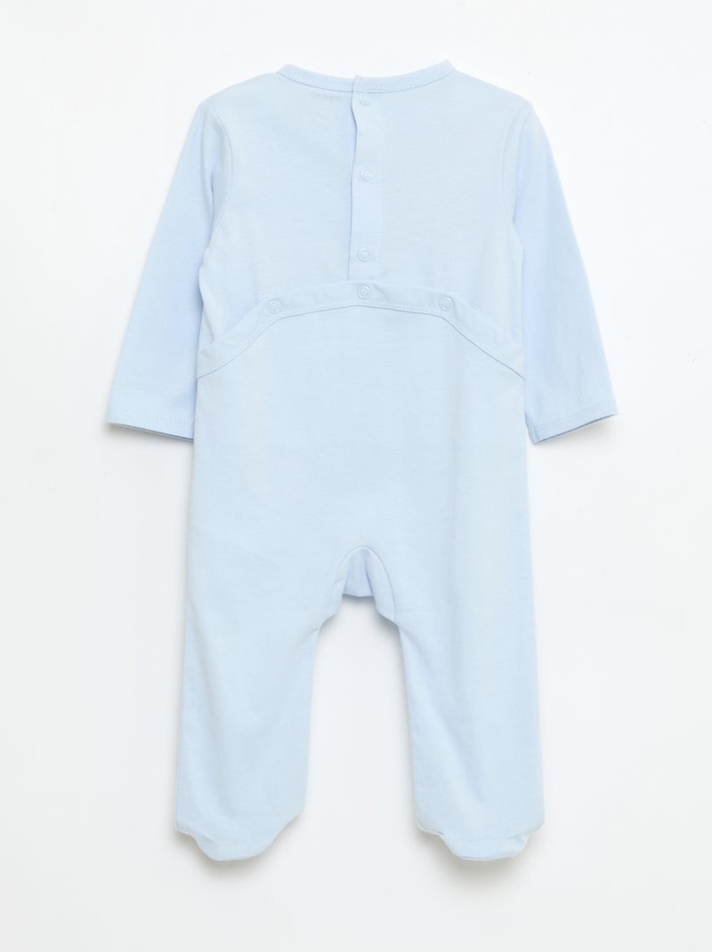 Pyjama met lange mouwen Blauw - Kiabi