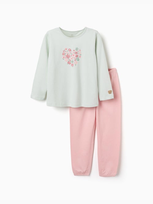 Pyjama met lange mouwen met bloemenprint - Kiabi Pyjama met lange mouwen met bloemenprint - Kiabi