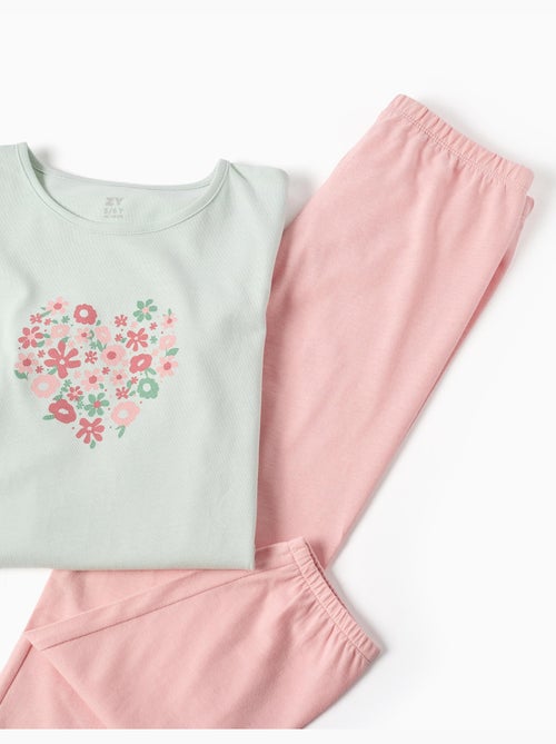 Pyjama met lange mouwen met bloemenprint - Kiabi Pyjama met lange mouwen met bloemenprint - Kiabi