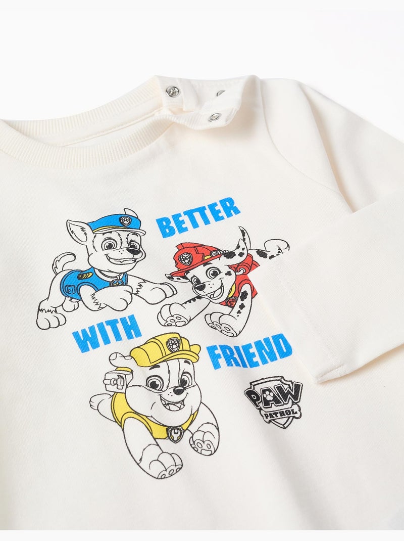 Pyjama met lange mouwen met Paw Patrol print Wit - Kiabi
