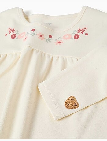 Pyjama met lange mouwen van katoen met gewatteerd masker