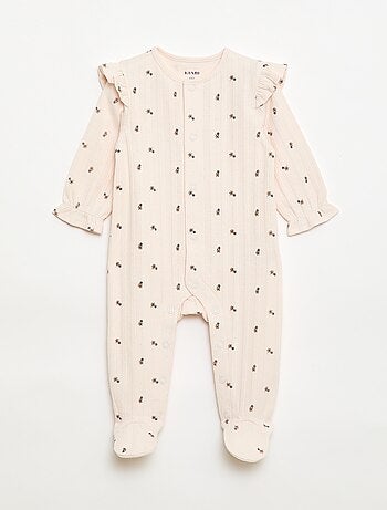 Pyjama met opening aan de voorkant