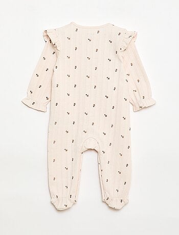 Pyjama met opening aan de voorkant