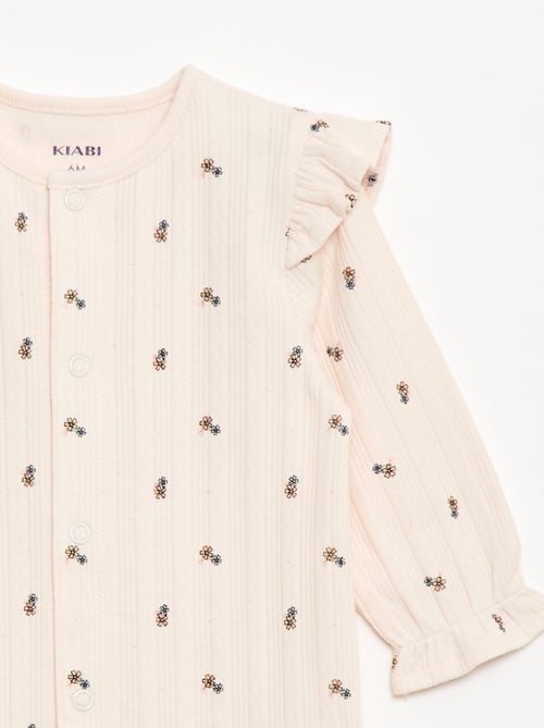 Pyjama met opening aan de voorkant - Kiabi