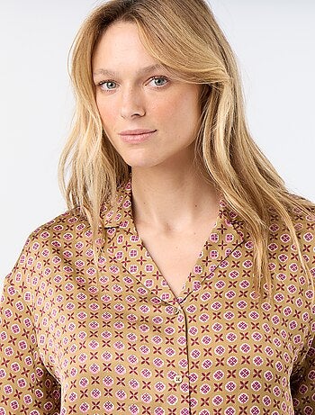 Pyjama met print van lichte jerseytricot