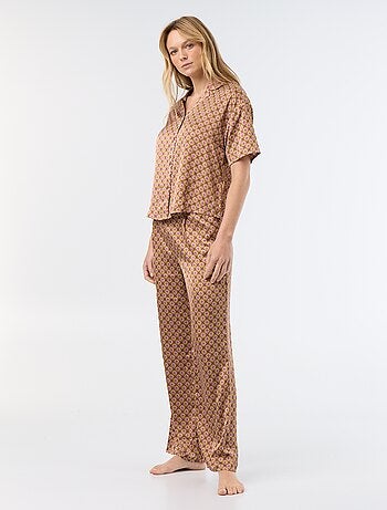 Pyjama met print van lichte jerseytricot