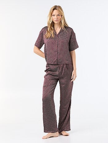 Pyjama met print van lichte jerseytricot