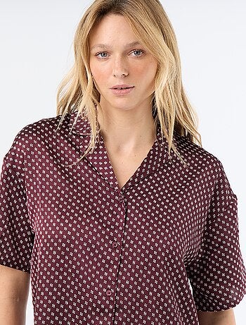 Pyjama met print van lichte jerseytricot