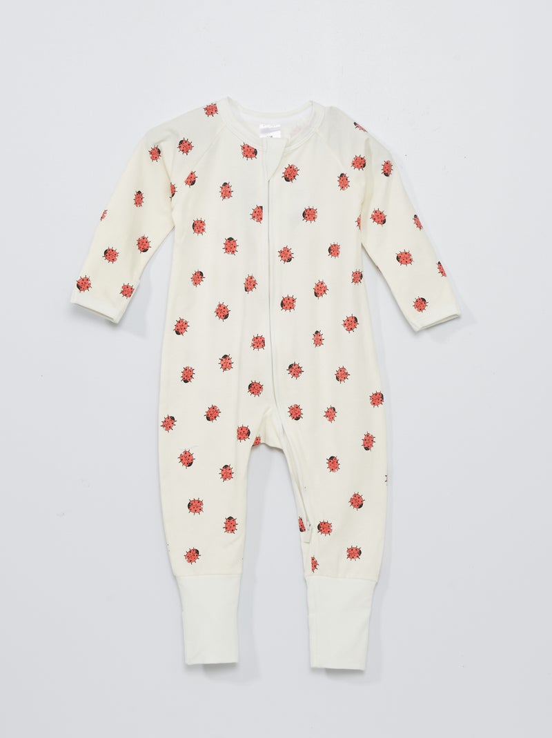 Pyjama met rits DIM Baby BIEGE - Kiabi