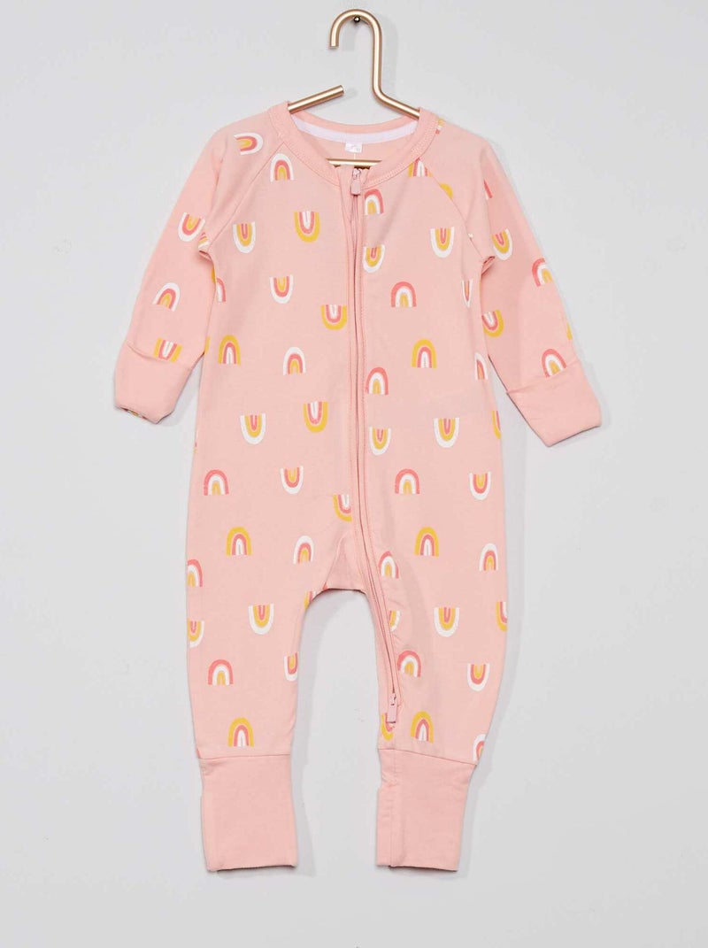 Pyjama met rits 'DIM' Beige - Kiabi