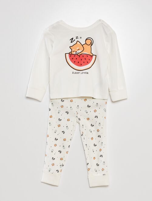 Pyjama met T-shirt + broek - 2-delig - Kiabi