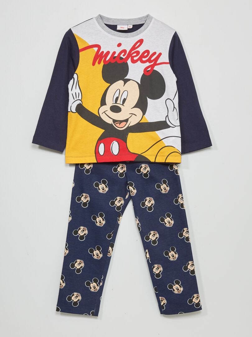 Pyjama 'Mickey' de 'Disney' - 2 pièces - bleu marine - Kiabi - 15.00€