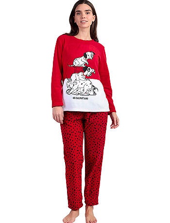 Pyjama micropolaire pantalon top dalmatians varsity disney