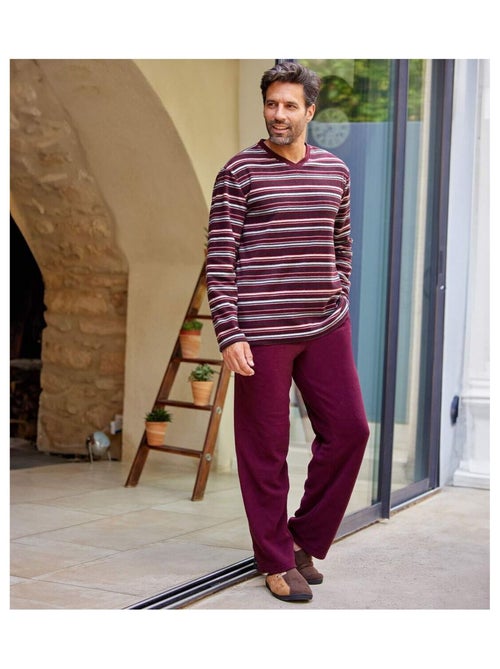 Pyjama Micropolaire Rayé - ATLAS FOR MEN - Kiabi Pyjama Micropolaire Rayé - ATLAS FOR MEN - Kiabi